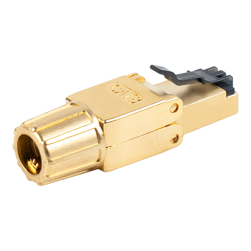 Ekranowana metalowa klamra Cat8 Beznarzędziowe złącze RJ45 RJ-G40S-2-C8 Ekranowana metalowa klamra Cat8 Beznarzędziowe złącze RJ45 RJ-G40S-2-C8