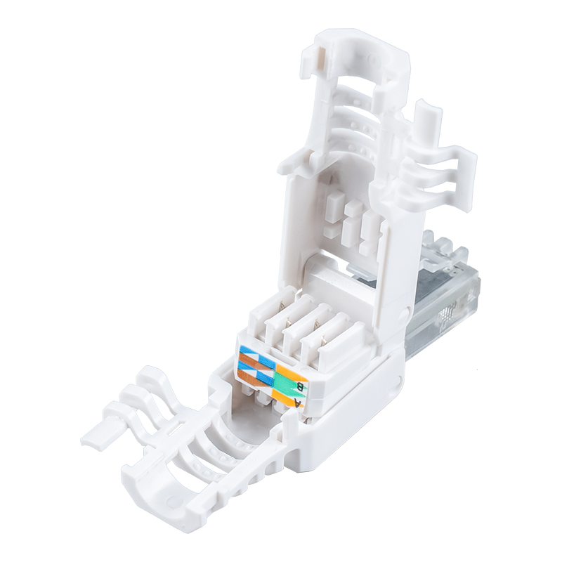 Nieekranowane, beznarzędziowe złącze RJ45 Cat6A (ze skrzydełkami) RJ-688X-C6A Nieekranowane, beznarzędziowe złącze RJ45 Cat6A (ze skrzydełkami) RJ-688X-C6A