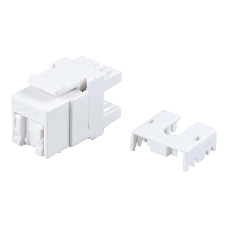 Nieekranowane gniazdo modułowe Cat6 180° (z przesłoną) SM-2064CD8C6