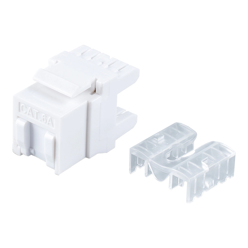 Nieekranowane gniazdo modułowe Cat6 180° (typ mini z przesłoną) SM-2089CD8C6-1