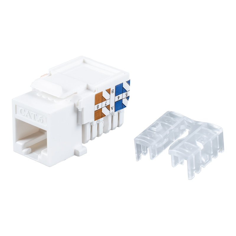 Nieekranowane gniazdo Keystone Cat6 90° SM-2337H8C6