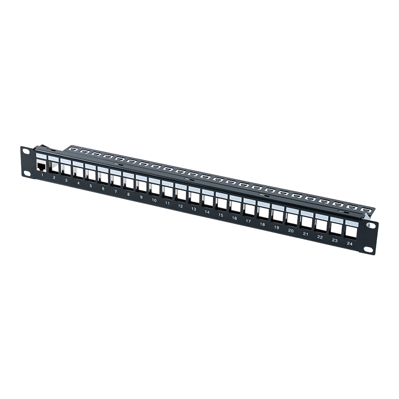 Panel krosowy ekranowany 19 cali 1U z 24 portami (z modułem C6) SP-3260-24P