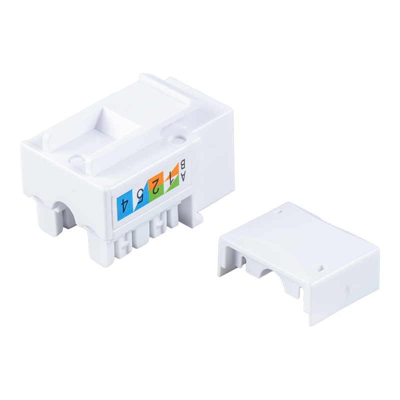 Nieekranowane gniazdo modułowe Cat6 90° SM-2054H8C6