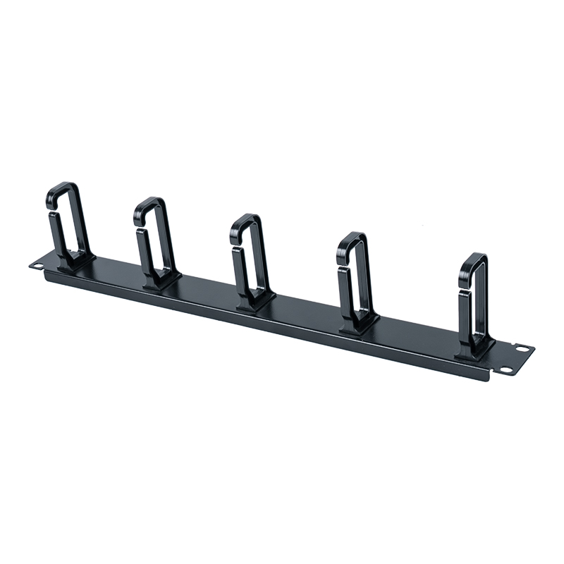 19-calowy plastikowy panel do zarządzania kablami 1U (z 5 plastikowymi pierścieniami) SP-3801-1U